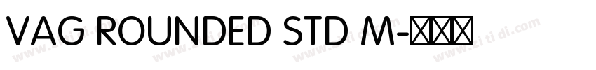 VAG ROUNDED STD M字体转换